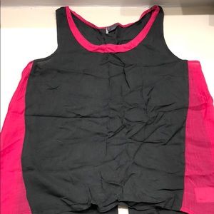 Open back Sparkle and Fade tank top size S